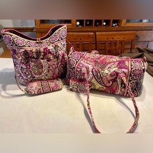 Vera Bradley very berry, paisley four piece set bundle 2 or more for 30% off.